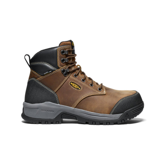 Men's Evanston 6" Waterproof Boot INT MET (Carbon Toe) Bison/Black - Keen