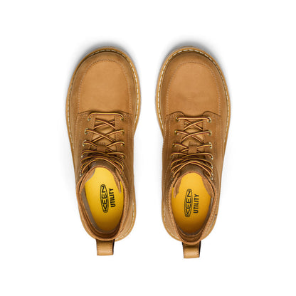 Men's San Jose 6" Waterproof 90° Heel Boot (Soft Toe) Bistre/Gum - Keen