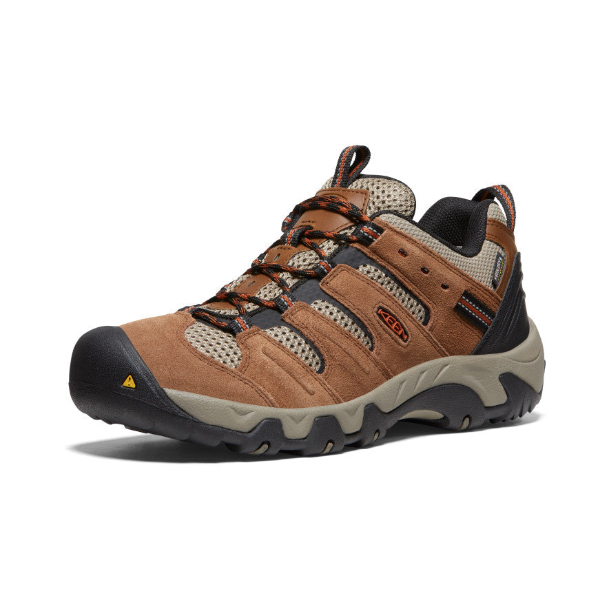 Men's Headout Waterproof Hiking Shoe Bison/Fossil Orange - Keen