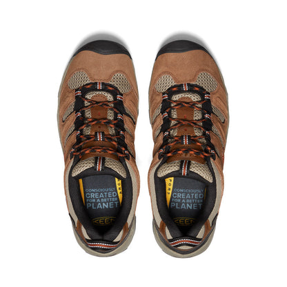 Men's Headout Waterproof Hiking Shoe Bison/Fossil Orange - Keen