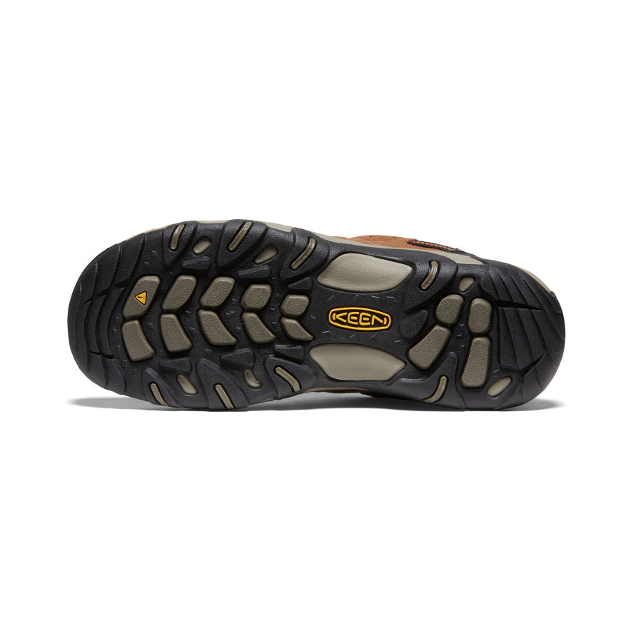 Men's Headout Waterproof Hiking Shoe Bison/Fossil Orange - Keen
