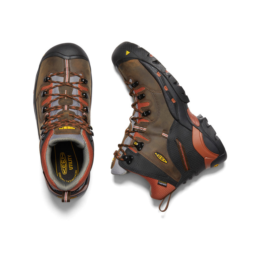 Men's Pittsburgh 6" Waterproof Boot (Soft Toe) Cascade Brown/Bombay Brown - Keen