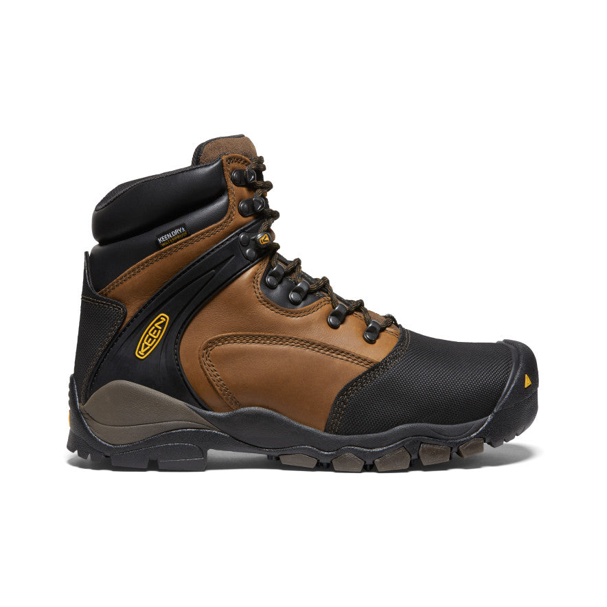 Men's Louisville 6" MET Waterproof Boot (Steel Toe) Slate Black - Keen