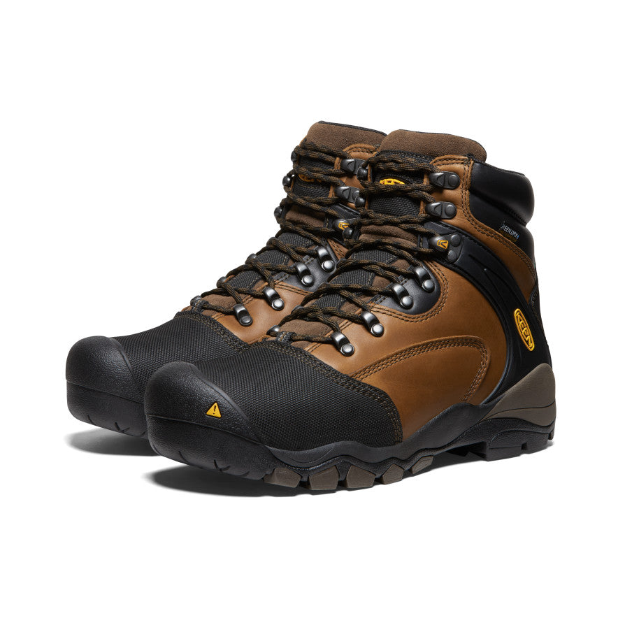 Men's Louisville 6" MET Waterproof Boot (Steel Toe) Slate Black - Keen