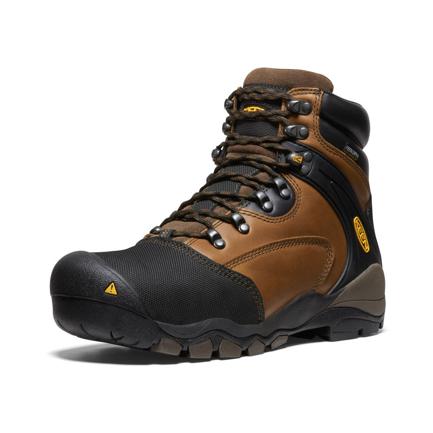 Men's Louisville 6" MET Waterproof Boot (Steel Toe) Slate Black - Keen