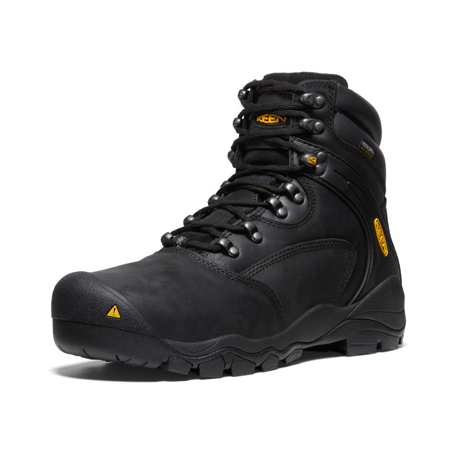Men's Louisville 6" Waterproof Boot (Steel Toe) Black - Keen