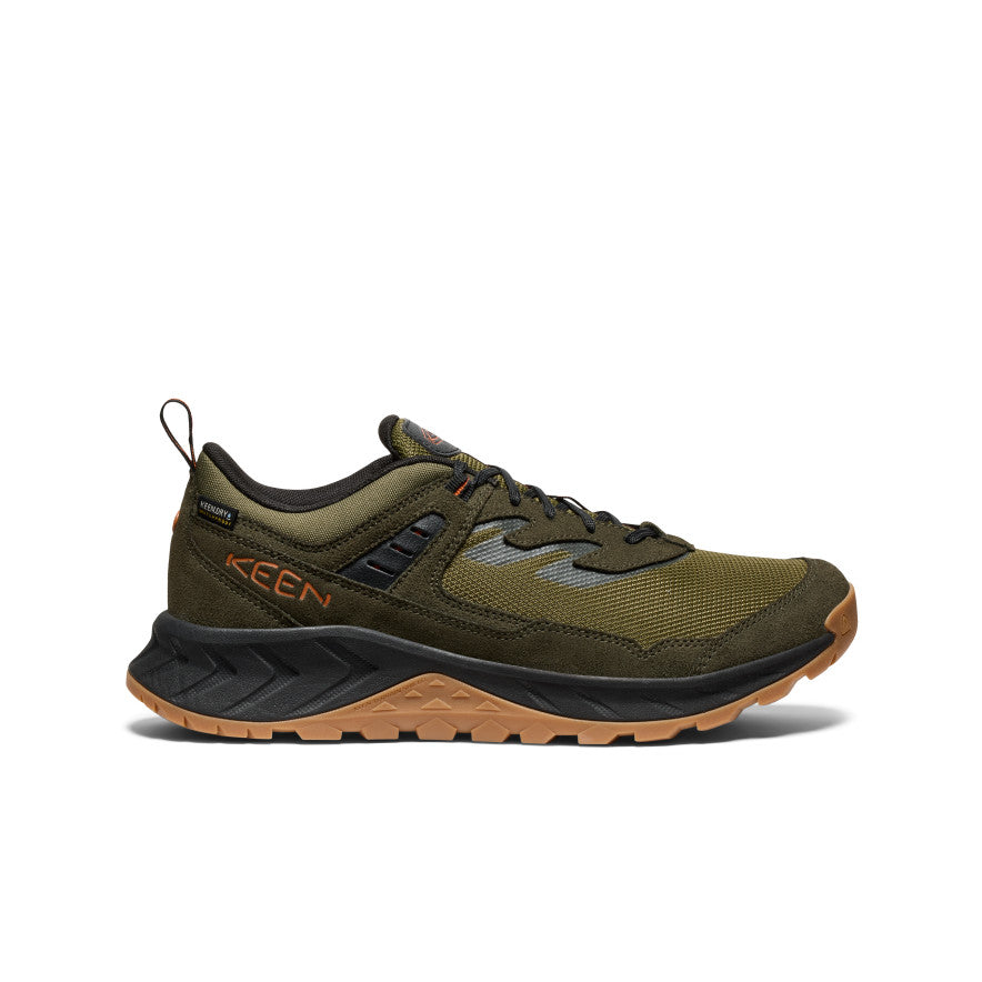 Men's Hightrail Waterproof Hiking Shoe Winter Moss/Gold Flame - Keen