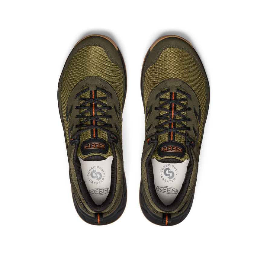 Men's Hightrail Waterproof Hiking Shoe Winter Moss/Gold Flame - Keen