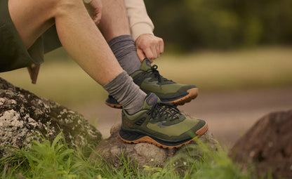 Men's Hightrail Waterproof Hiking Shoe Winter Moss/Gold Flame - Keen