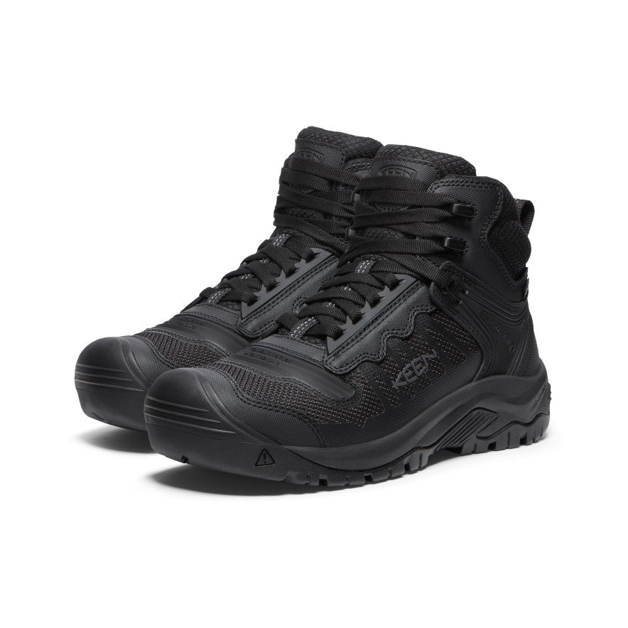 Men's Reno Waterproof Mid (Soft Toe) Black/Black - Keen