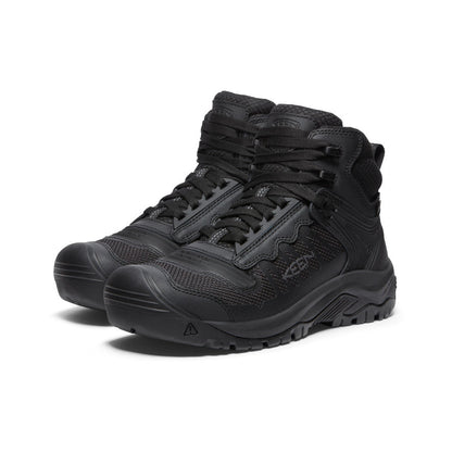 Men's Reno Waterproof Mid (Soft Toe) Black/Black - Keen