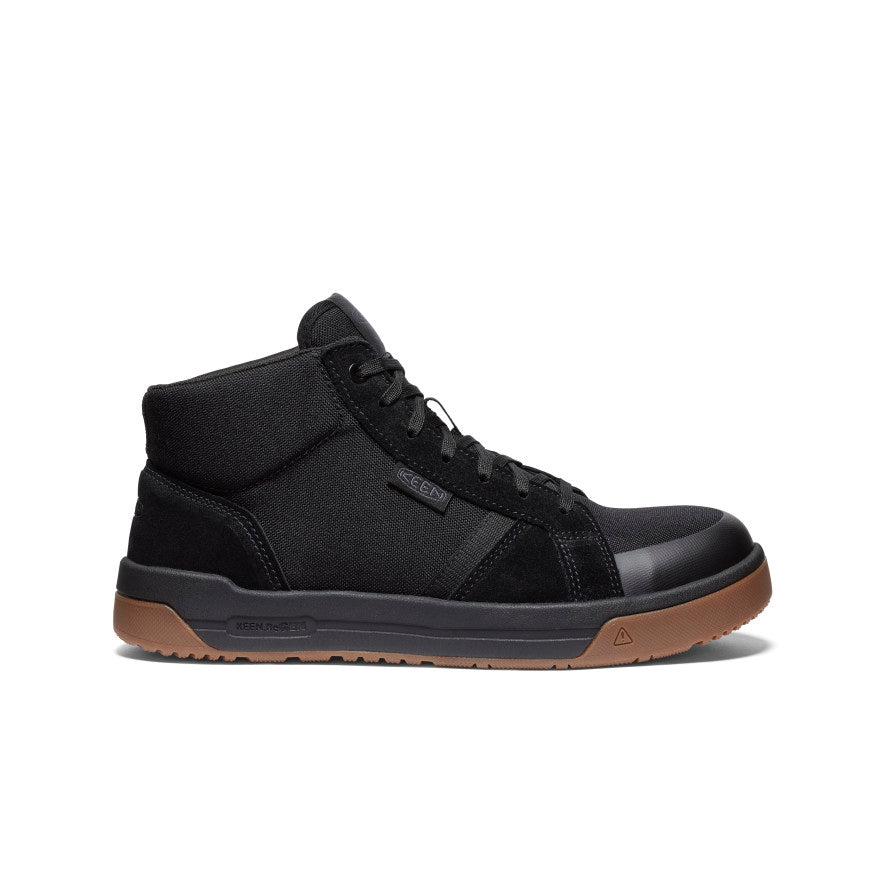 Men's Kenton Mid Work Shoe (Carbon Toe) Black/Gum - Keen