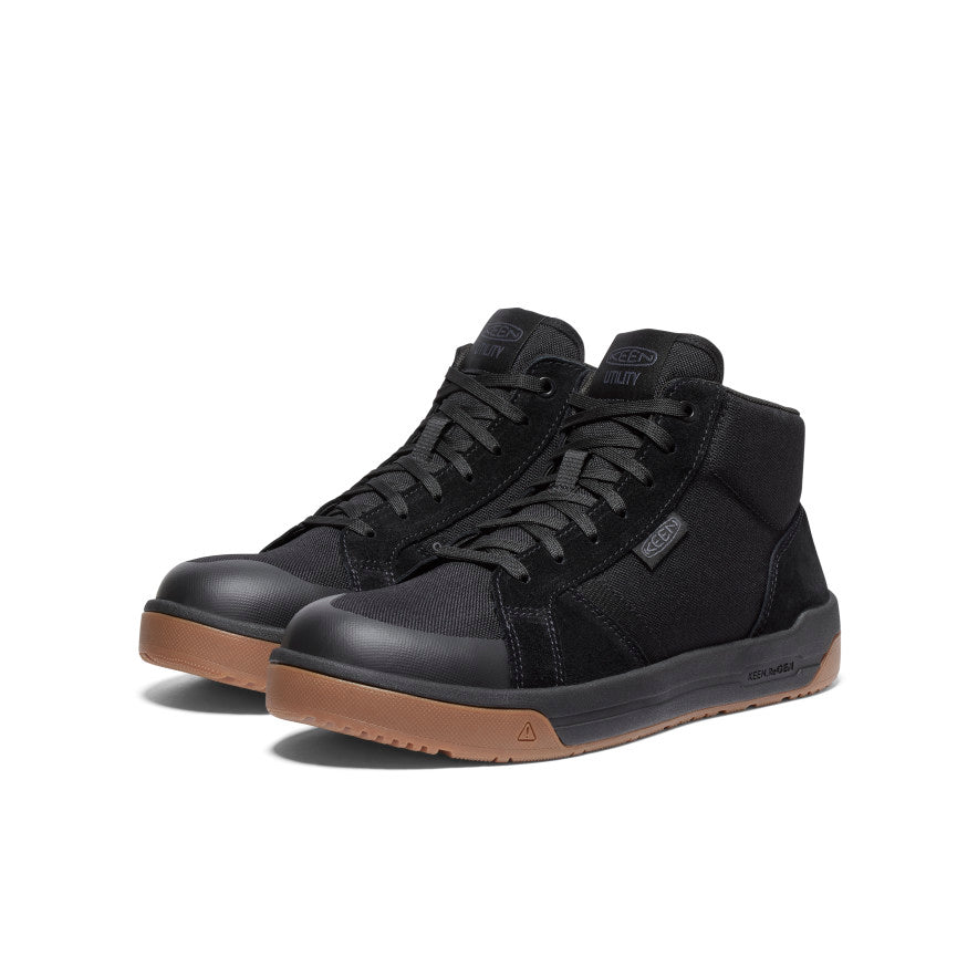 Men's Kenton Mid Work Shoe (Carbon Toe) Black/Gum - Keen
