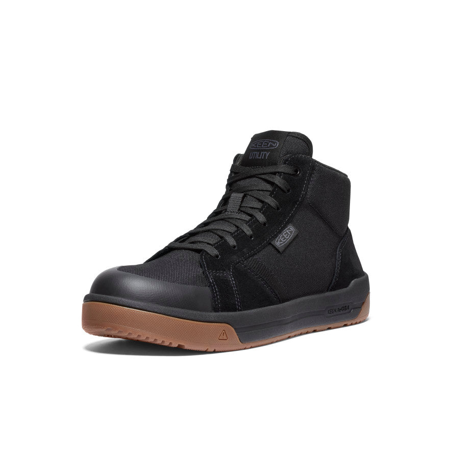 Men's Kenton Mid Work Shoe (Carbon Toe) Black/Gum - Keen