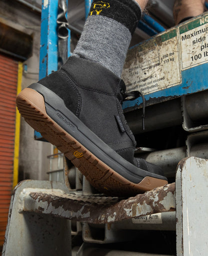 Men's Kenton Mid Work Shoe (Carbon Toe) Black/Gum - Keen