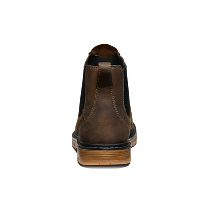 Men's San Jose Chelsea 90° Heel Boot (Aluminum Toe) Cascade Brown/Gum - Keen