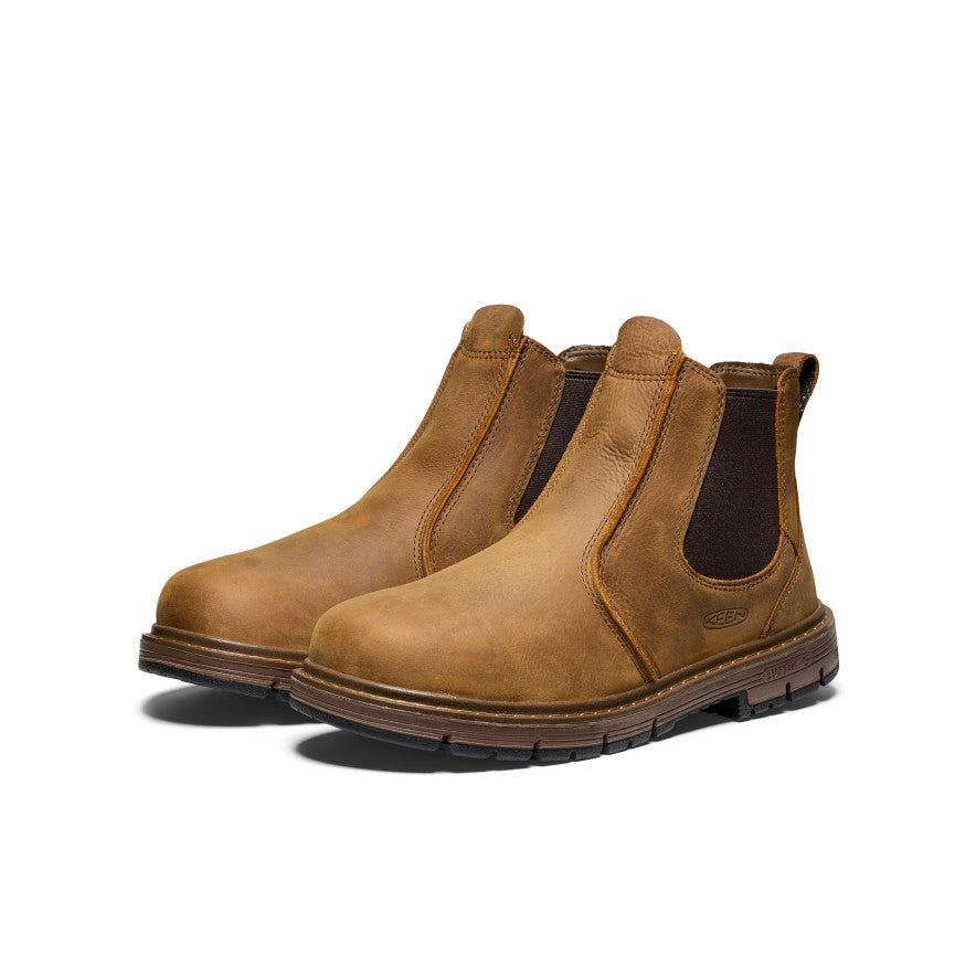 Men's San Jose Chelsea 90° Heel Boot (Soft Toe) Belgian/Gum - Keen