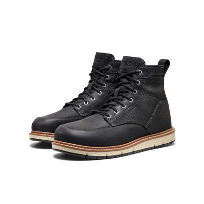 Men's San Jose 6" Boot (Aluminum Toe) Black/Caramel Cafe - Keen