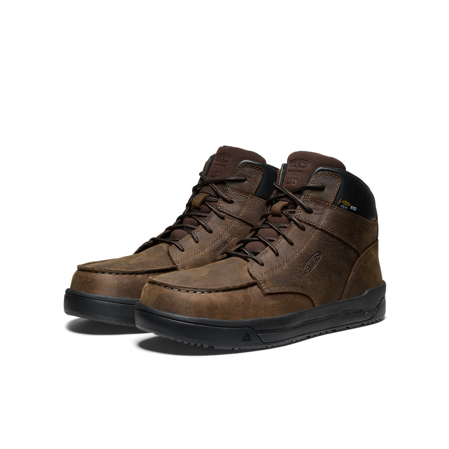 Men's Gibson ESD Boot (Carbon Toe) Cascade Brown/Black - Keen