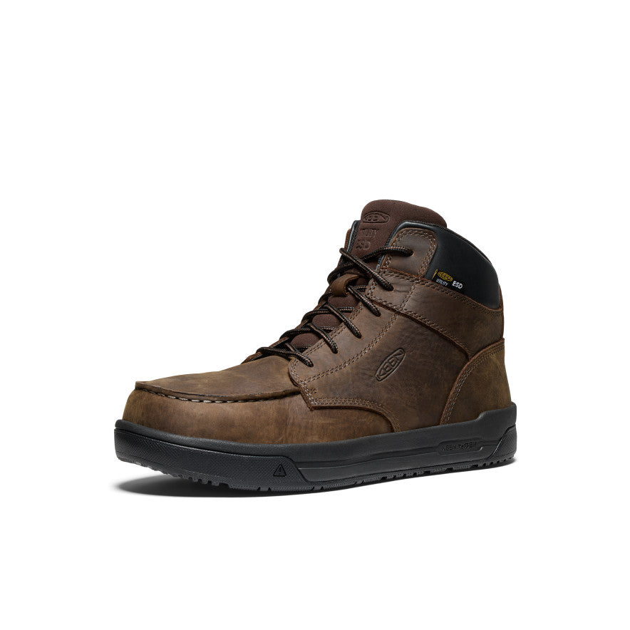 Men's Gibson ESD Boot (Carbon Toe) Cascade Brown/Black - Keen