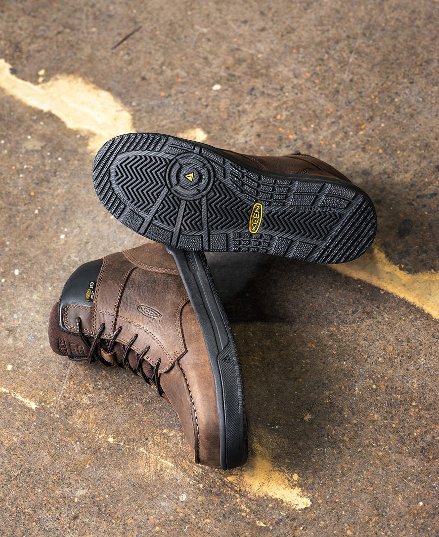 Men's Gibson ESD Boot (Carbon Toe) Cascade Brown/Black - Keen