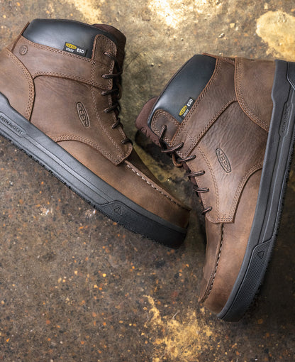 Men's Gibson ESD Boot (Carbon Toe) Cascade Brown/Black - Keen
