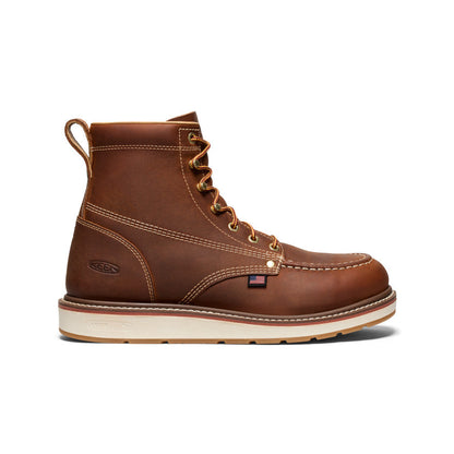 Men's Liberty 6" Boot (Soft Toe) Leather Brown/Birch - Keen