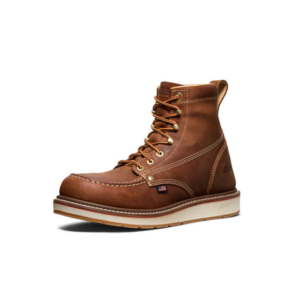 Men's Liberty 6" Boot (Soft Toe) Leather Brown/Birch - Keen