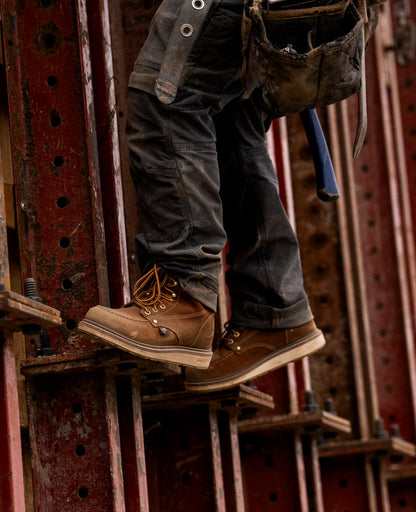 Men's Liberty 6" Boot (Soft Toe) Leather Brown/Birch - Keen
