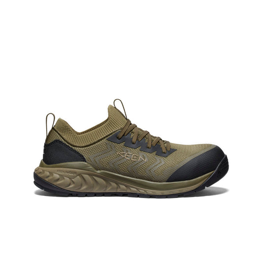 Men's Arvada Shift Work Sneaker (Carbon Toe) Martini Olive/Black - Keen