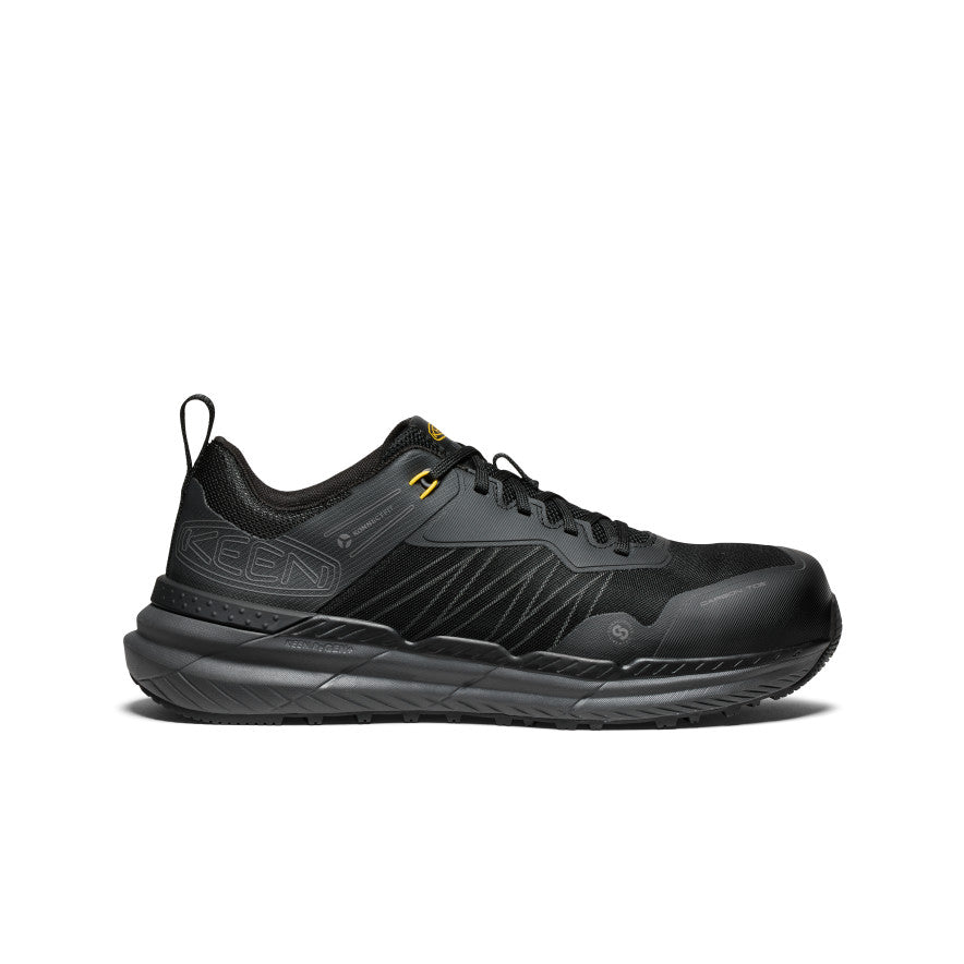 Men's Speedworks Work Sneaker (Carbon Toe) Black/Steel Grey - Keen