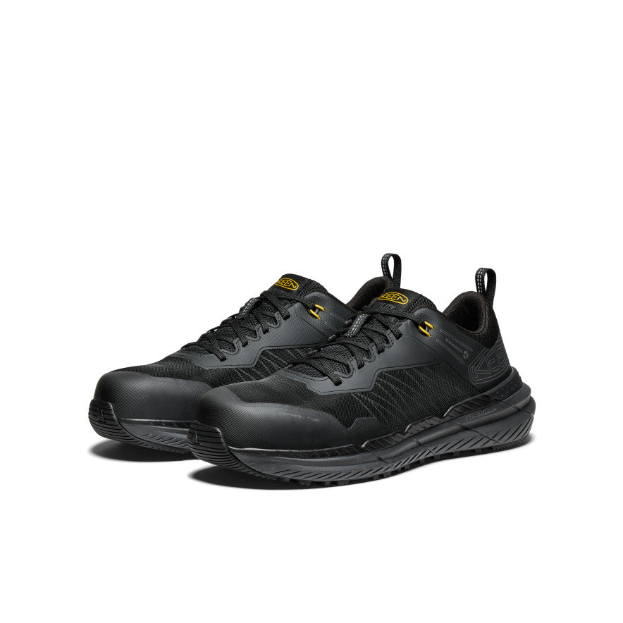 Men's Speedworks Work Sneaker (Carbon Toe) Black/Steel Grey - Keen