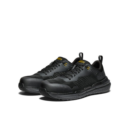 Men's Speedworks Work Sneaker (Carbon Toe) Black/Steel Grey - Keen