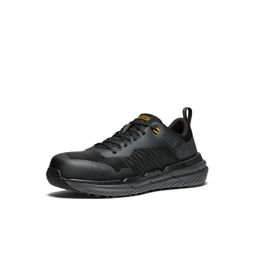 Men's Speedworks Work Sneaker (Carbon Toe) Black/Steel Grey - Keen