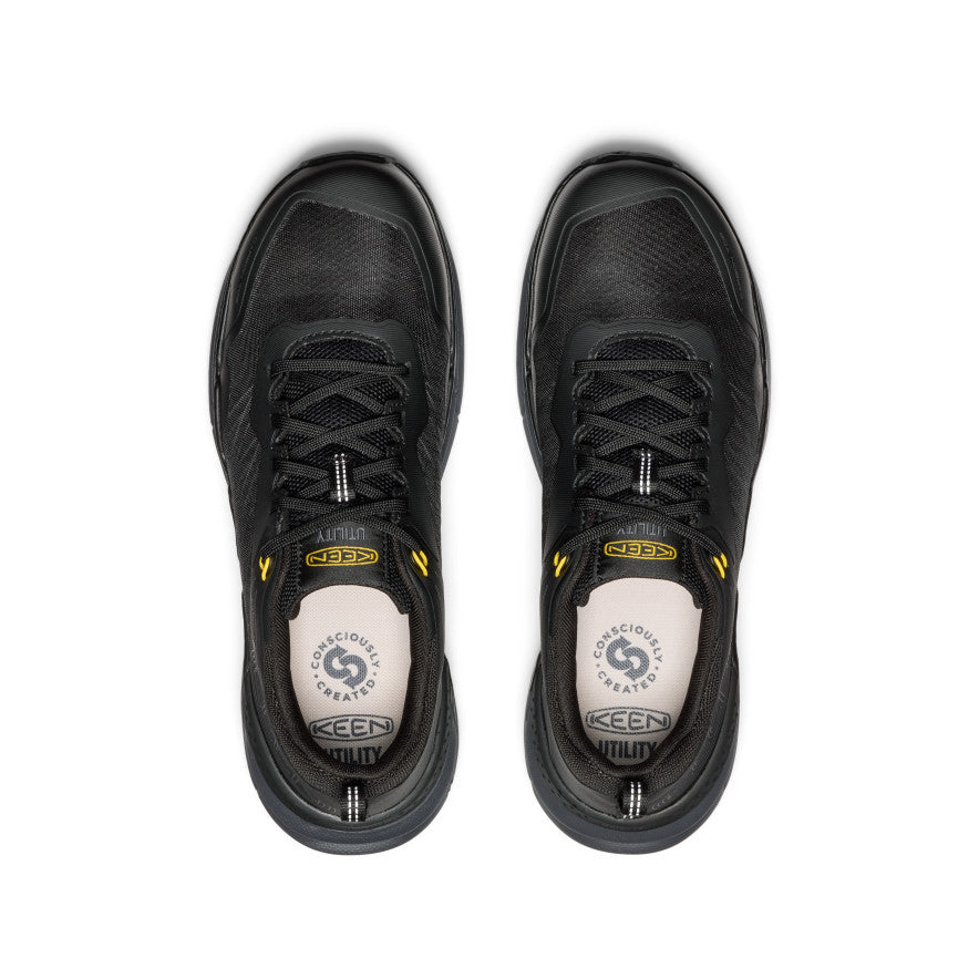 Men's Speedworks Work Sneaker (Carbon Toe) Black/Steel Grey - Keen