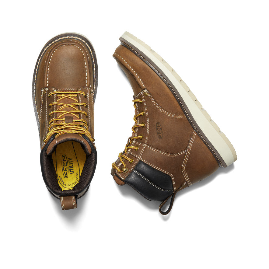 Men's Cincinnati 6" Boot (Soft Toe) Belgian/Sandshell - Keen