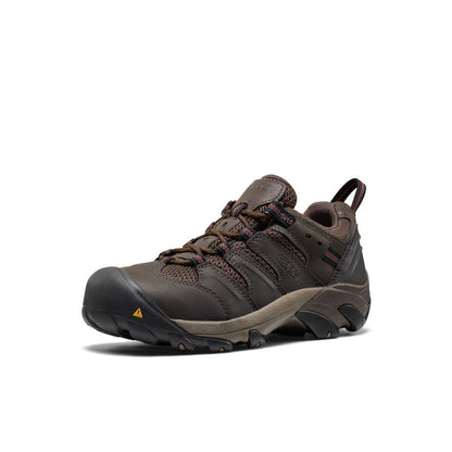 Men's Lansing Low (Steel Toe) Cascade Brown/Fired Brick - Keen