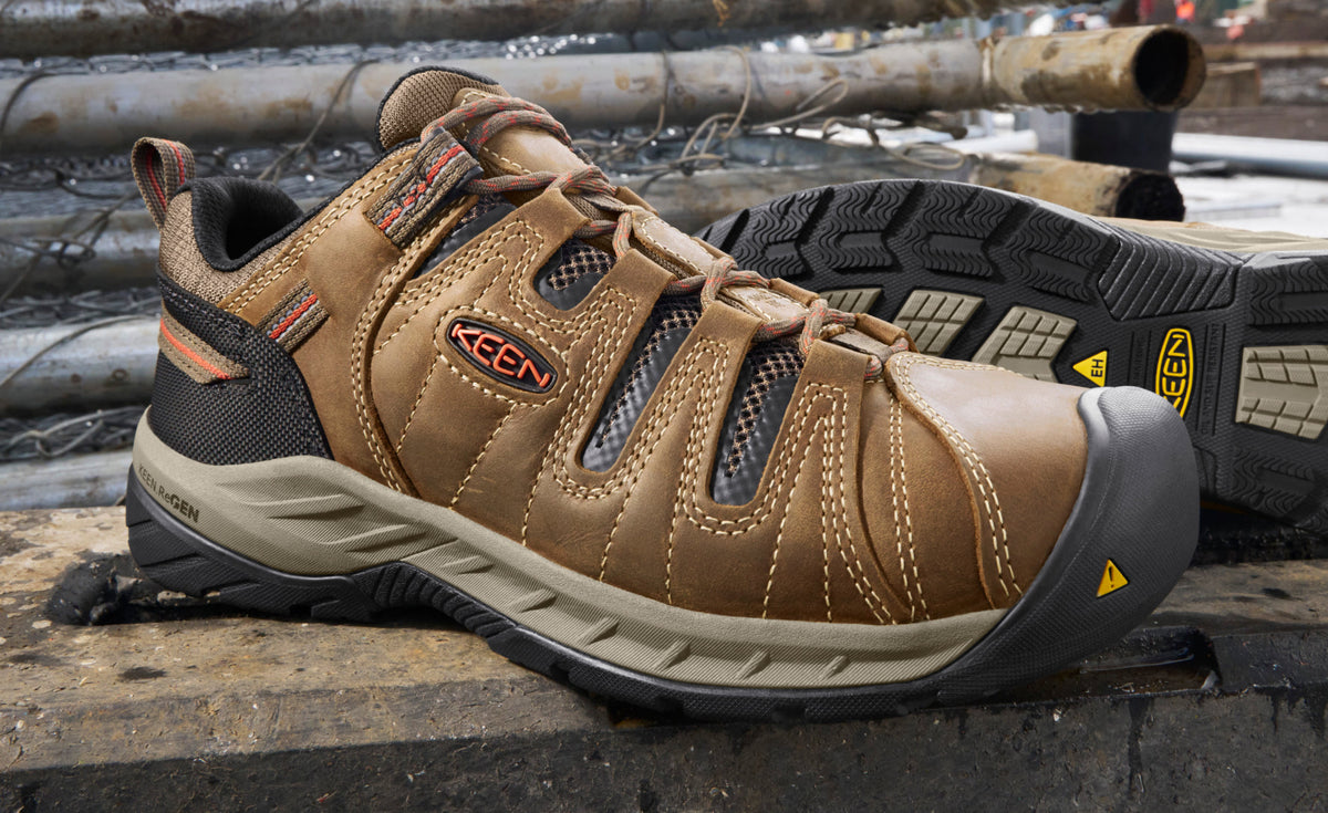 Men's Flint II (Steel Toe) Shitake/Rust - Keen
