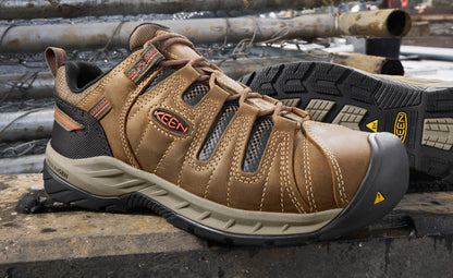 Men's Flint II (Steel Toe) Shitake/Rust - Keen