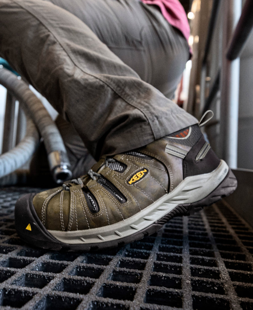 Men's Flint II (Steel Toe) Gargoyle/Paloma - Keen