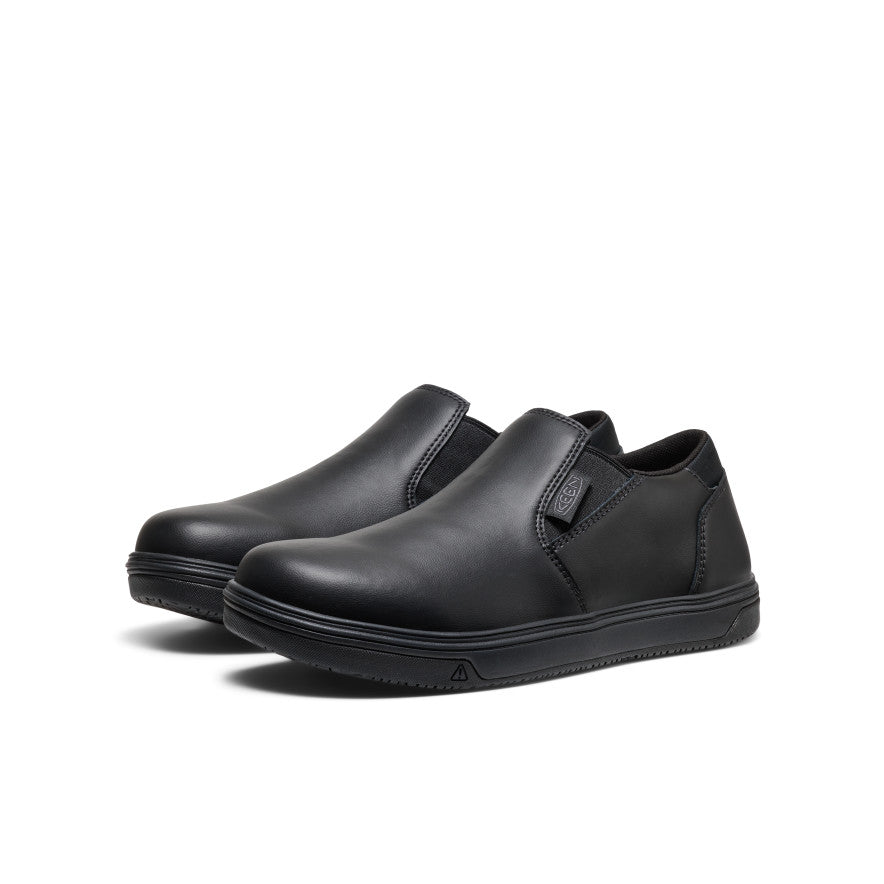 Men's Kenton Shift WTX Work Shoe (Soft Toe) Black/Black - Keen