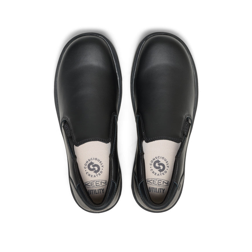 Men's Kenton Shift WTX Work Shoe (Soft Toe) Black/Black - Keen