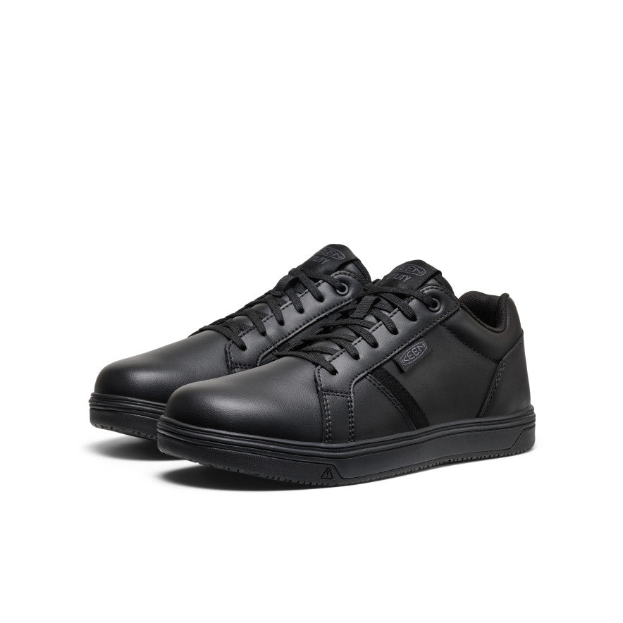 Men's Kenton WTX Work Shoe (Soft Toe) Black/Black - Keen