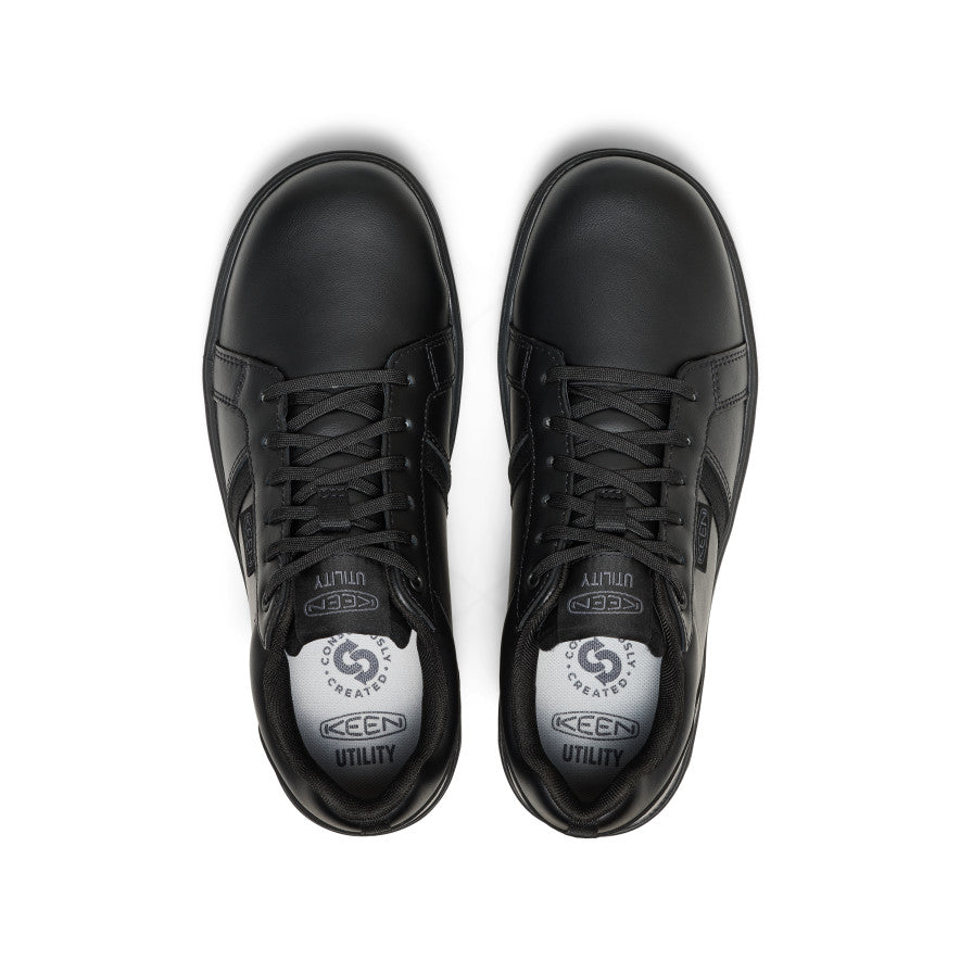 Men's Kenton WTX Work Shoe (Soft Toe) Black/Black - Keen