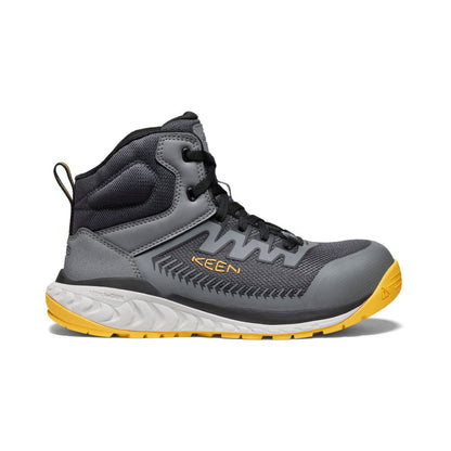 Men's Arvada Mid Work Sneaker (Carbon Toe) Black/Keen Yellow - Keen