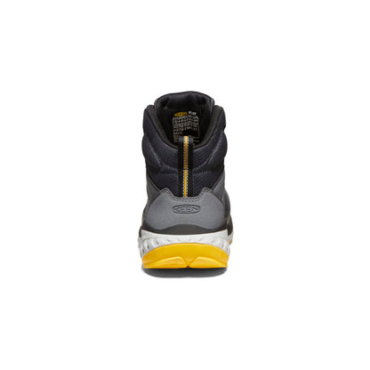 Men's Arvada Mid Work Sneaker (Carbon Toe) Black/Keen Yellow - Keen