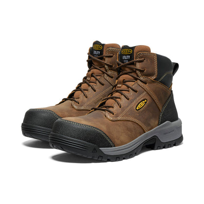 Men's Evanston 6" ESD Boot (Carbon Toe) Bison/Black - Keen