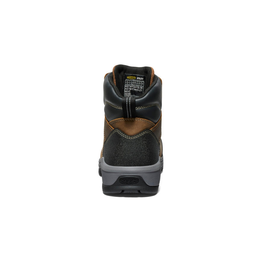 Men's Evanston 6" ESD Boot (Carbon Toe) Bison/Black - Keen