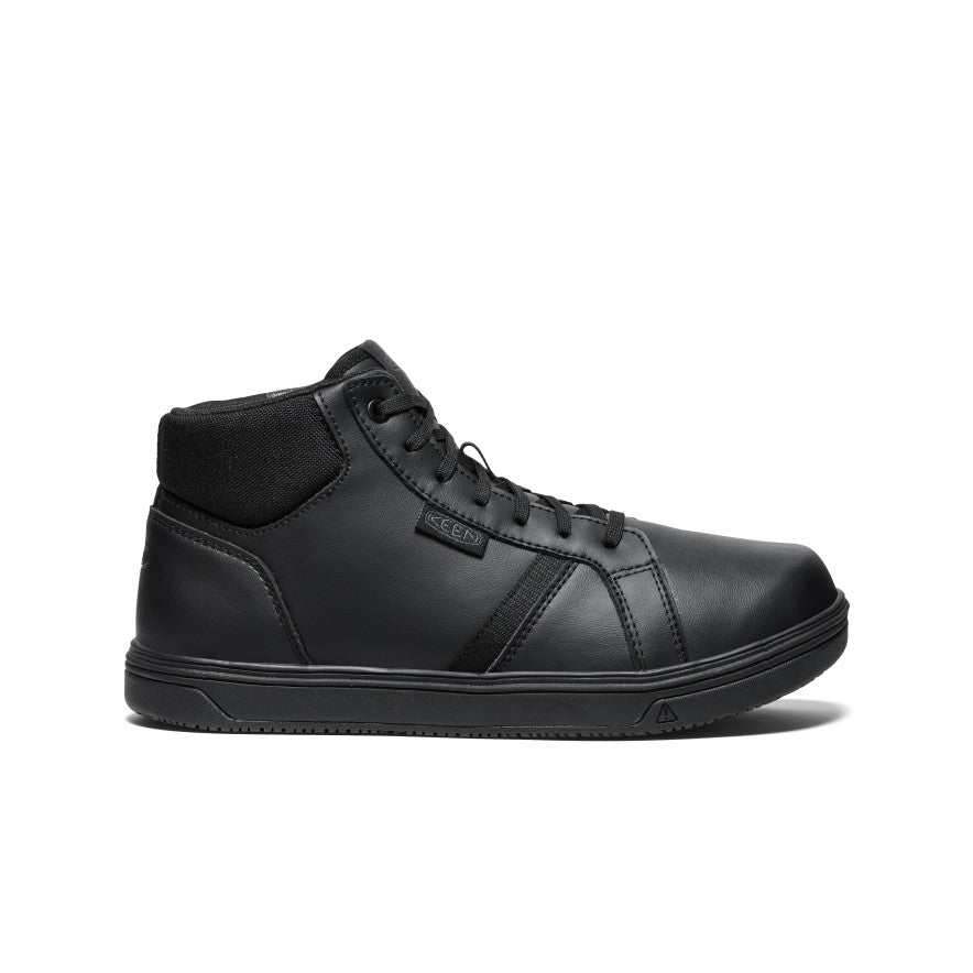 Men's PTC Kenton Mid Work Shoe (Soft Toe) Black/Black - Keen