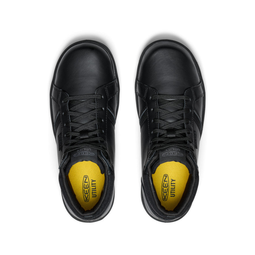 Men's PTC Kenton Mid Work Shoe (Soft Toe) Black/Black - Keen